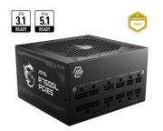 MSI MAG A750GL PCIE5 – ATX 3.1 / PCIe-5 750 W Full-Modular 80 PLUS Gold PSU, 450 W 16-Pin GPU Cable