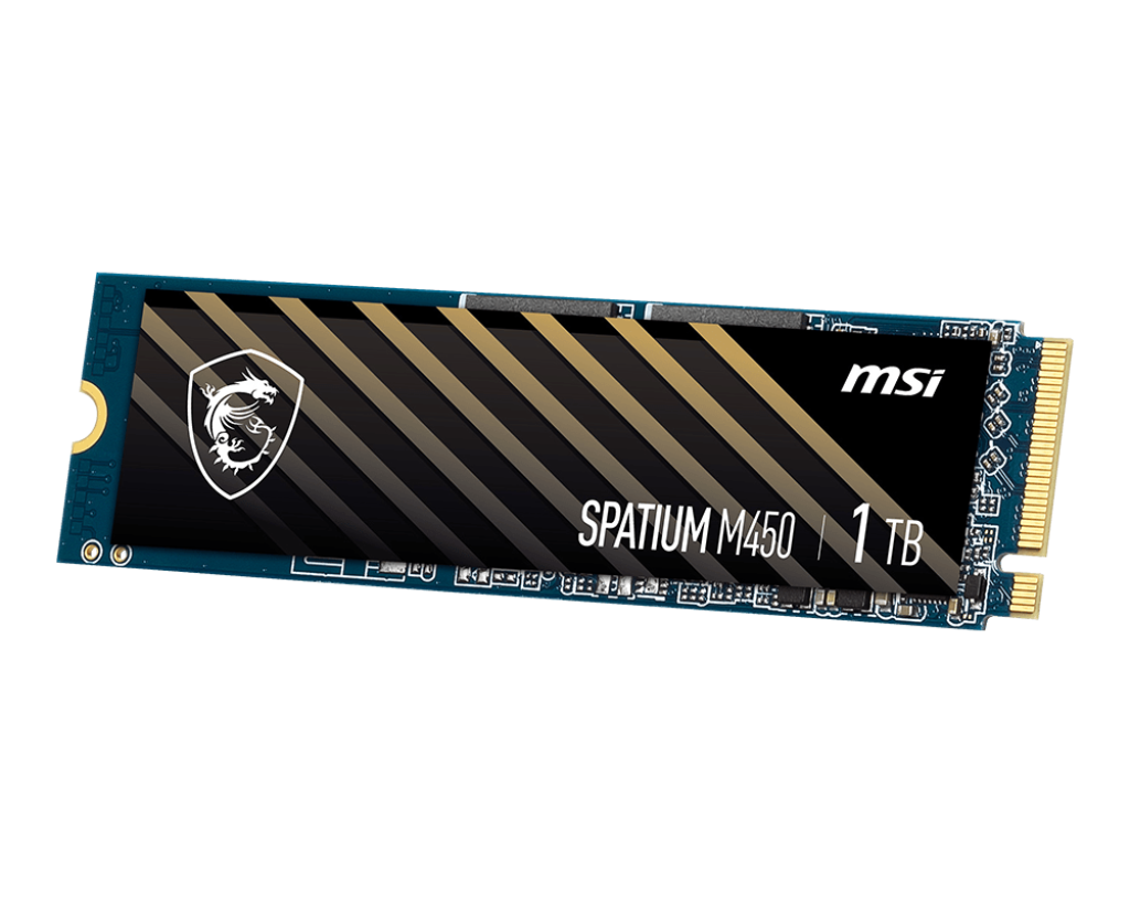 MSI SPATIUM M450 PCIe 4.0 NVMe M.2 Intenal SSD - 1TB