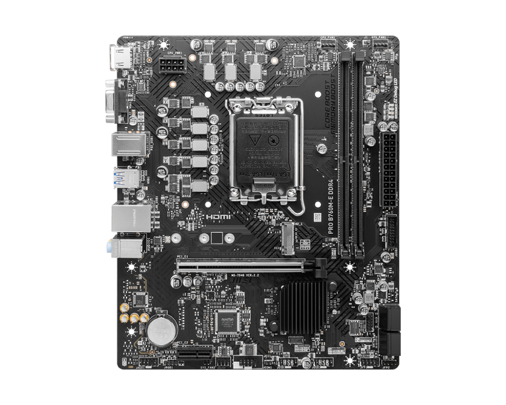 اللوحة الأم MSI PRO B760M-E DDR4 LGA 1700 Micro-ATX