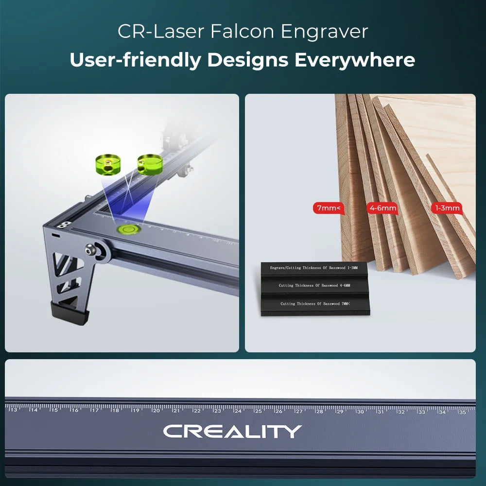 Creality 10W CR-Laser Falcon Engraver - Cutting Thickness 12mm