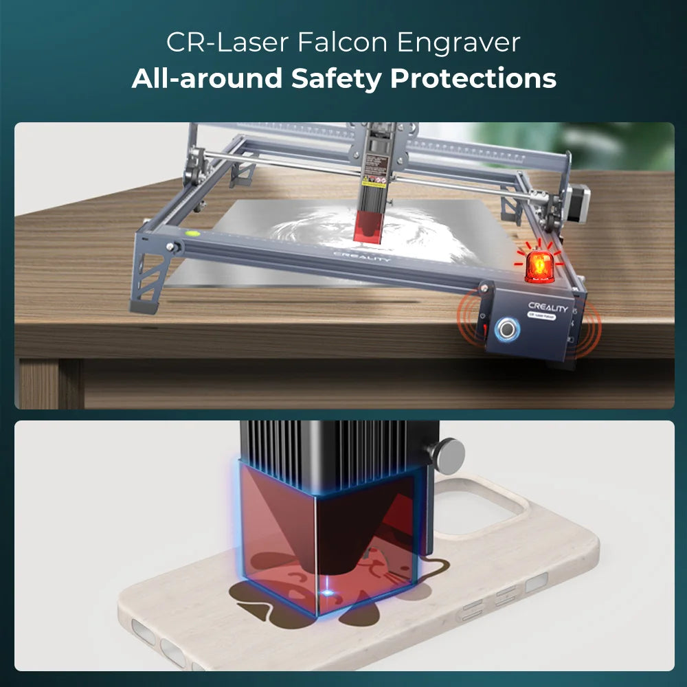 Creality 10W CR-Laser Falcon Engraver - Cutting Thickness 12mm