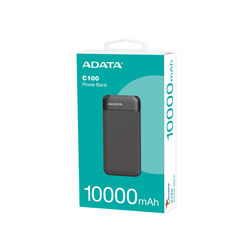 ADATA Powerbank C100 - 10000 مللي أمبير 20 وات اشحن حياتك بأسلوب نحيف