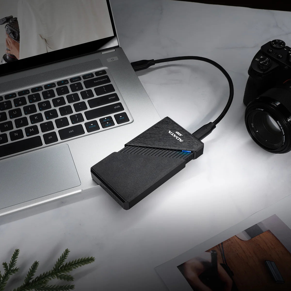 ADATA SE920 1TB USB4 External SSD - 3,800MB/s, Built-In Micro Fan, Cross-Platform Support