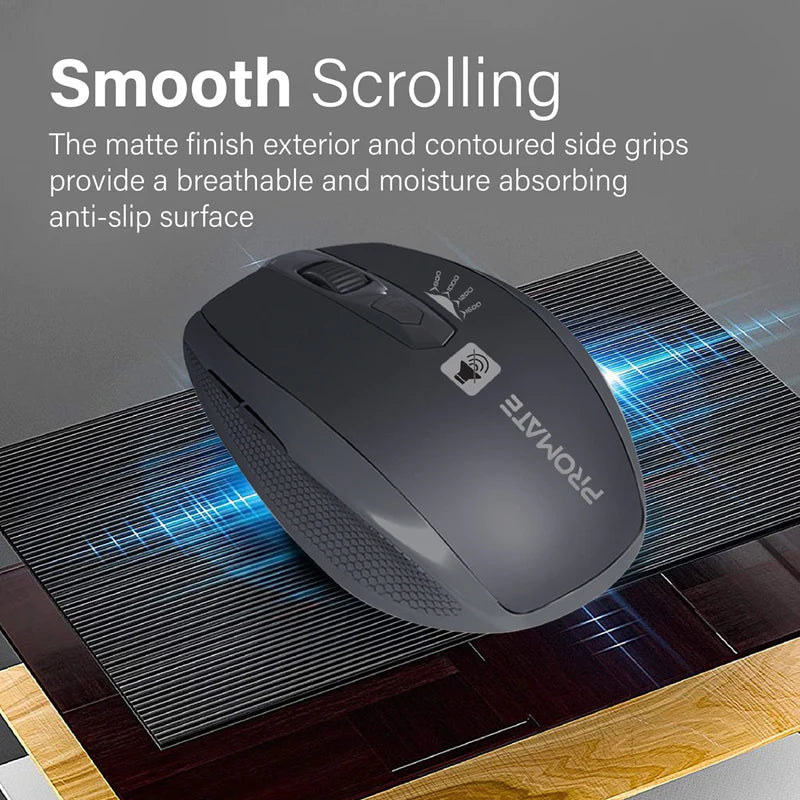 Promate Breeze Silent Switch Streamlined Wireless Mouse