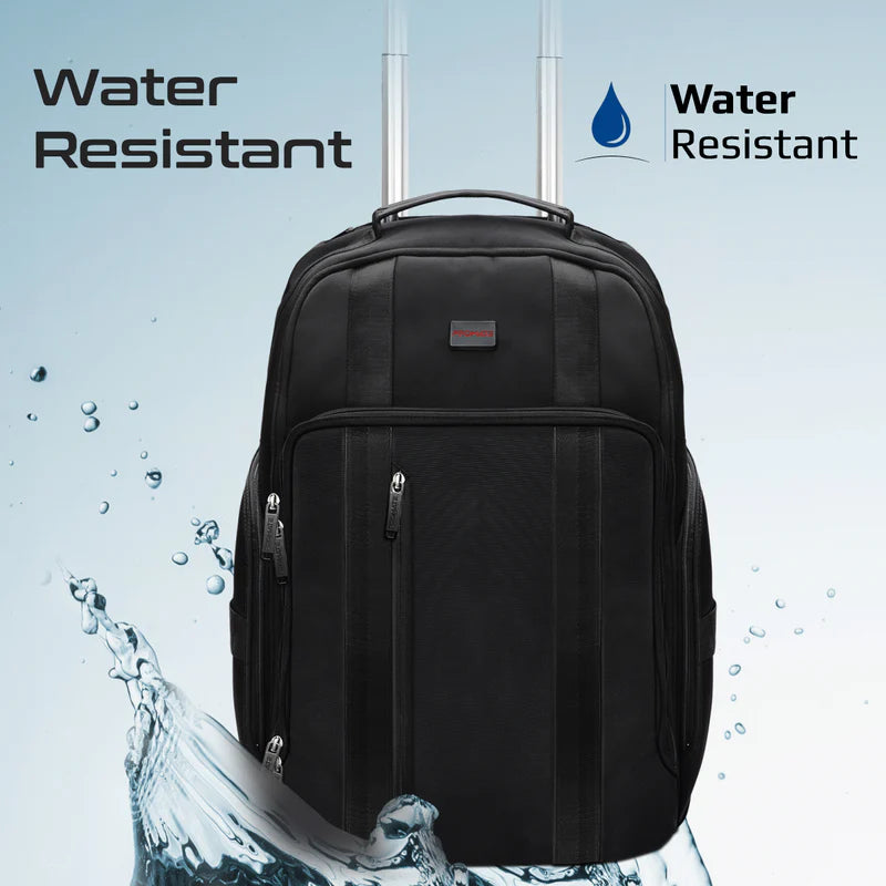Promate CramPack-TR Multi-Functional 15.6” Laptop Trolley Bag with Large Multiple Compartments
