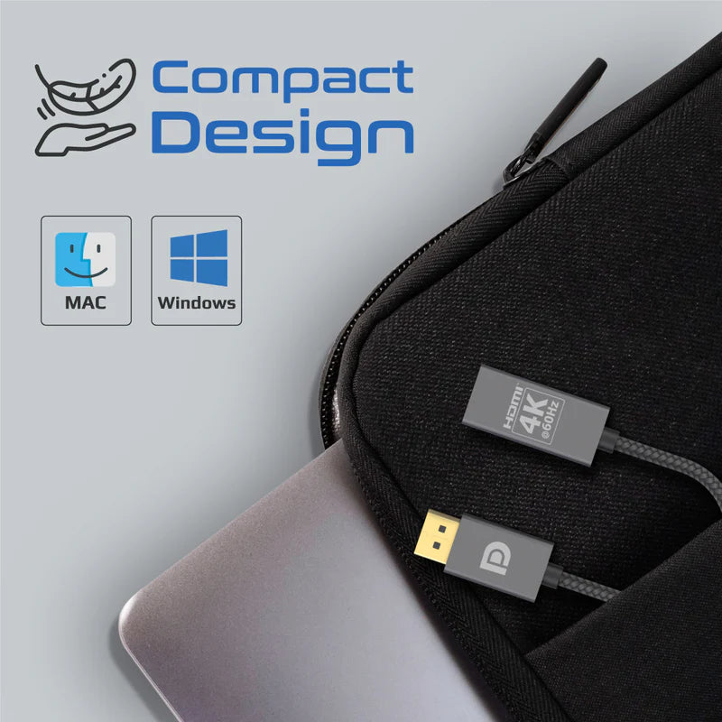 Promate 4K@60Hz High Definition DisplayPort to HDMI® Adapter