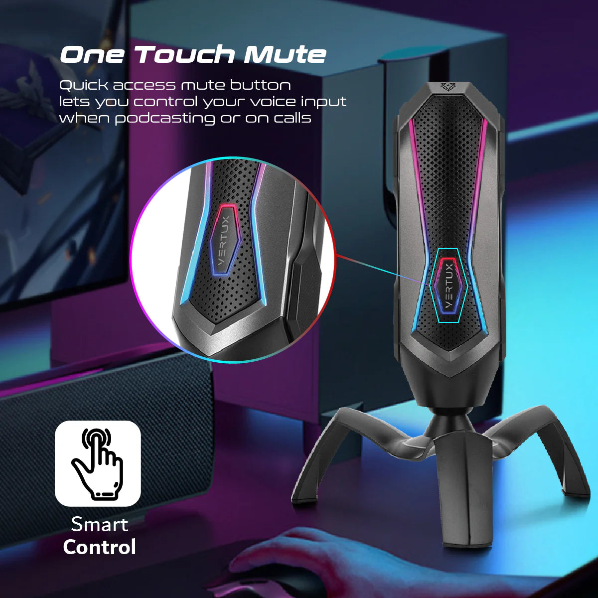 Vertux Marshal Sci-Fi Cardioid Gaming Microphone