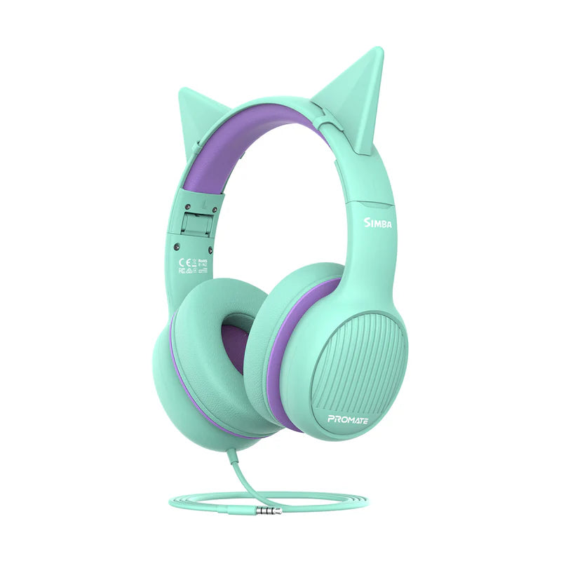 Promate Over-Ear Hi-Definition SafeAudio™ Wired Headset