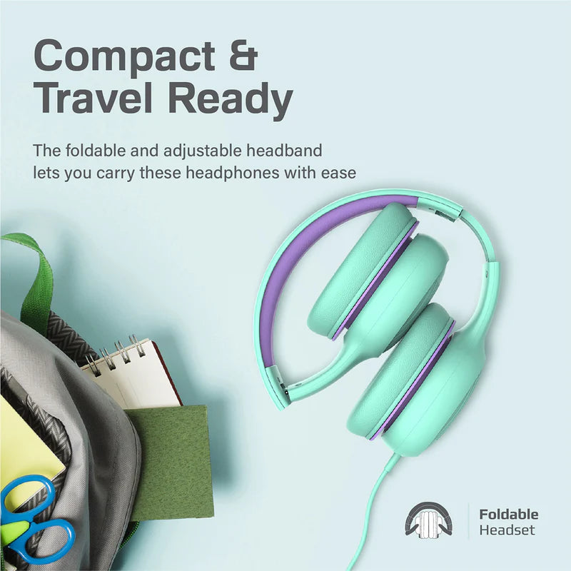 Promate Over-Ear Hi-Definition SafeAudio™ Wired Headset