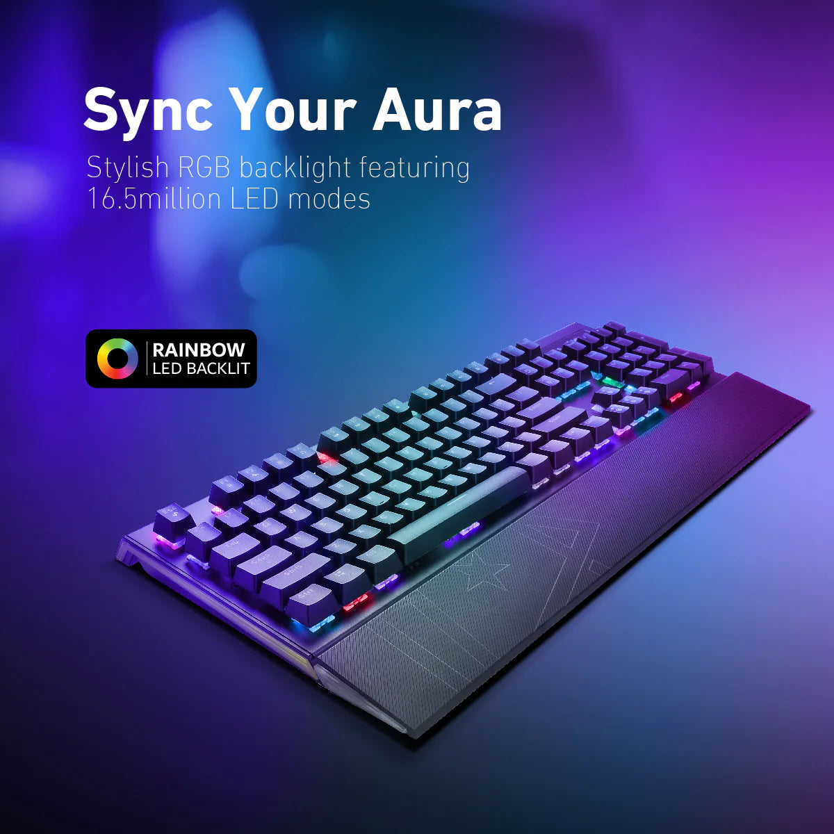 Vertux Toucan Pro-Gamer Mechanical Wired Gaming Keyboard .EN/AR