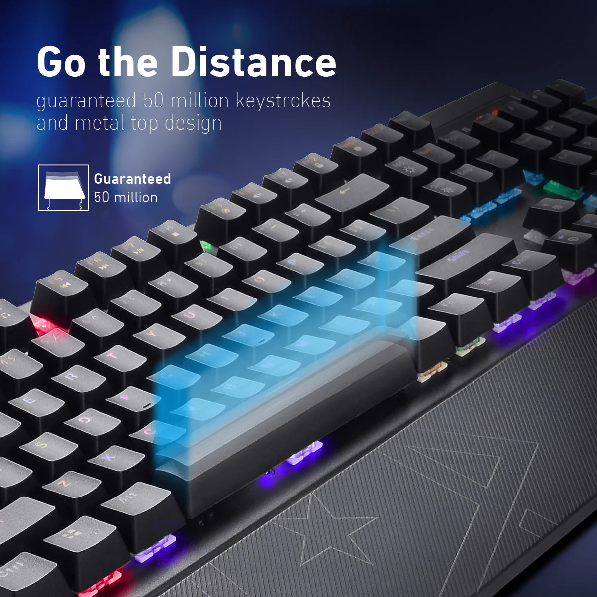 Vertux Toucan Pro-Gamer Mechanical Wired Gaming Keyboard .EN/AR