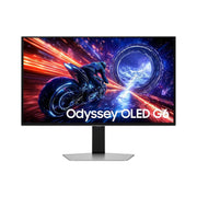شاشة Samsung Odyssey OLED G6 G60SF مقاس 27 بوصة بدقة QHD بتقنية QD-OLED للألعاب – تردد 500 هرتز، زمن استجابة 0.03 مللي ثانية، HDR TrueBlack 500، دعم G-Sync / FreeSync