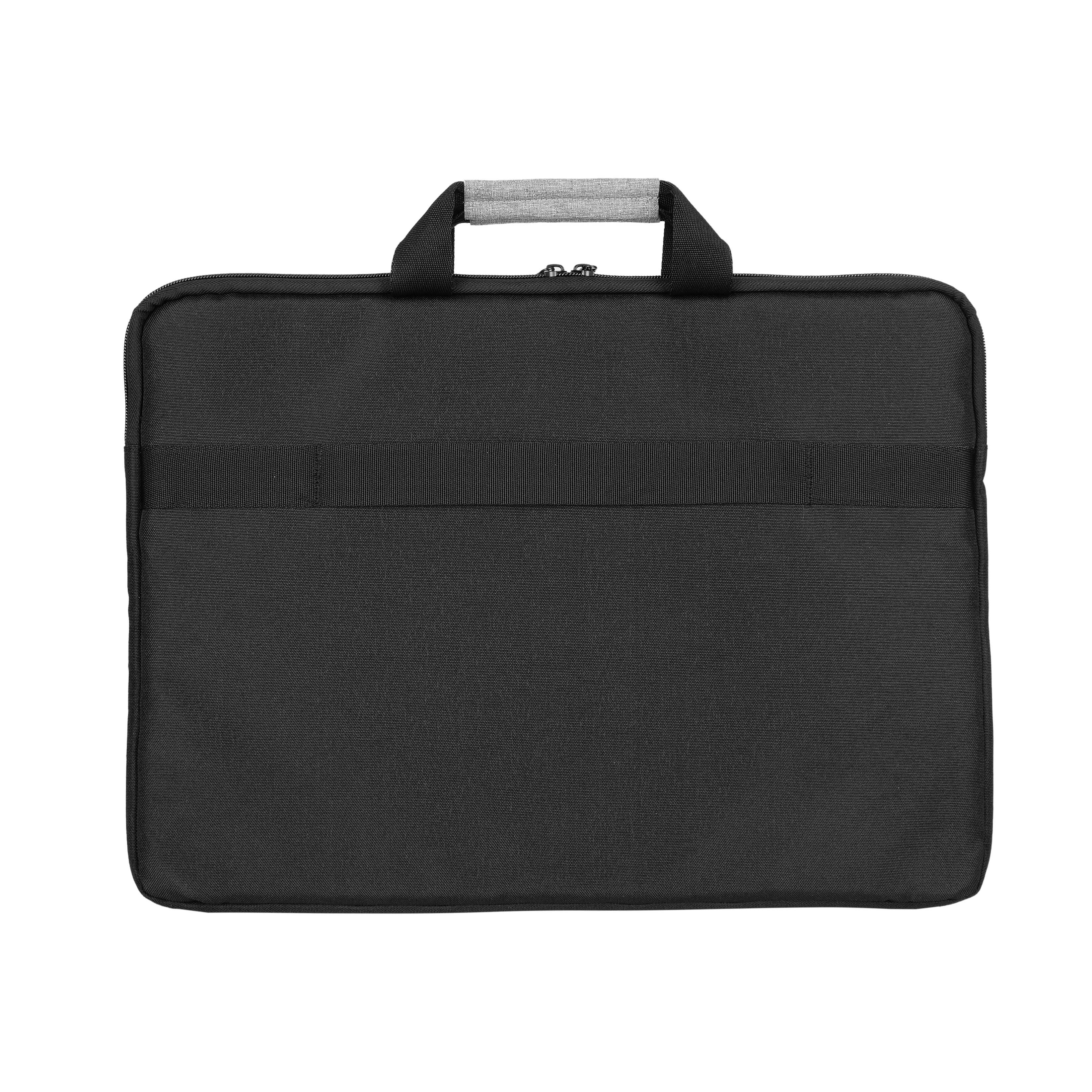 ECLIPS 15.6-Inch Laptop Carry Case – Slim Black Bag with Grey Accents