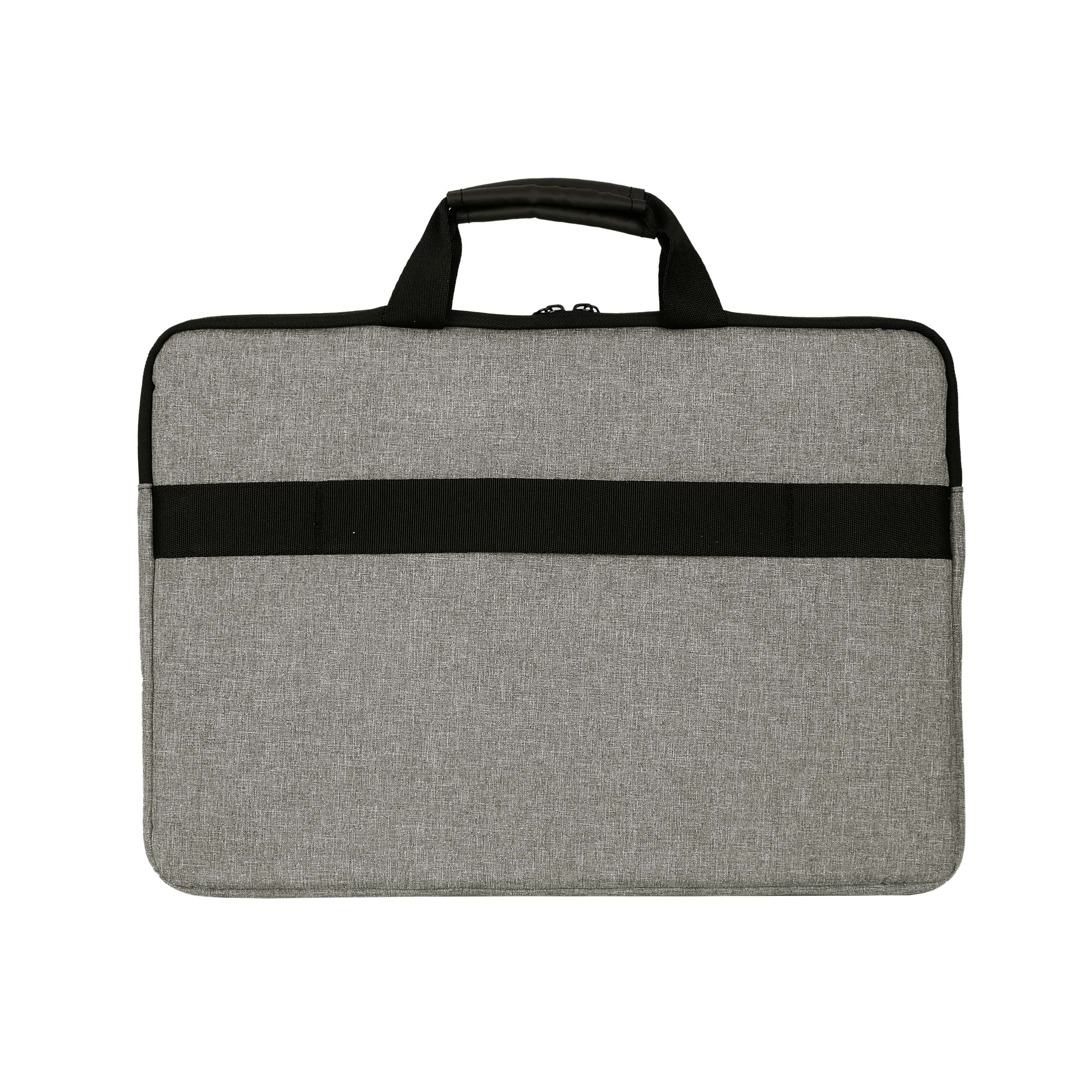 ECLIPS 15.6-Inch Laptop Carry Case – Slim Grey Bag with Black Accents