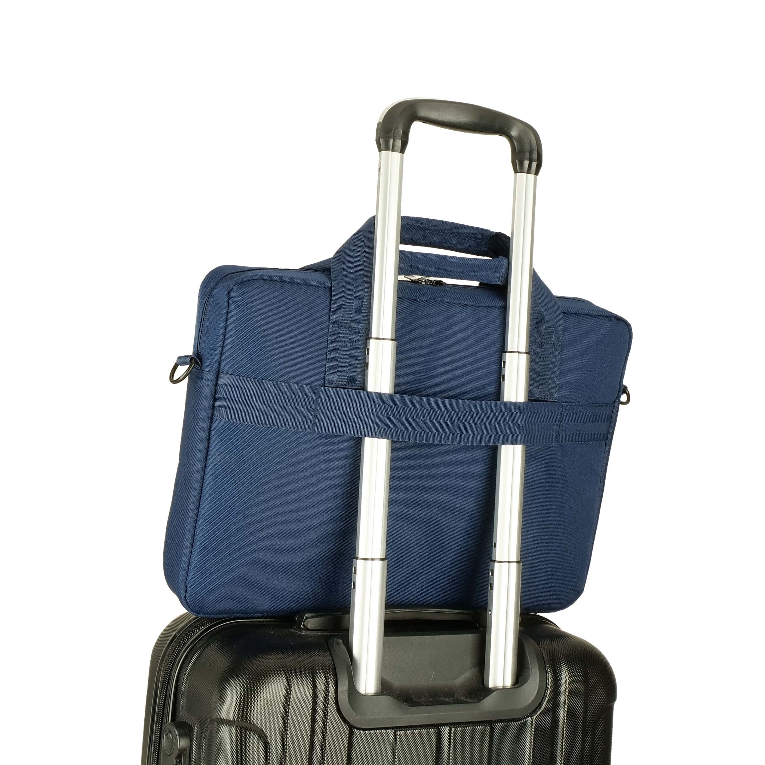 ECLIPS 15.6" Laptop Shoulder Bag – Padded Compartment, Travel & Business Use, Blue