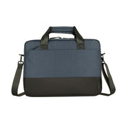 حقيبة كتف ECLIPS للكمبيوتر المحمول مقاس 14.1 بوصة - زرقاء مع لمسات سوداء، رفيعة وخفيفة الوزن، تصميم مناسب لرحلات العمل