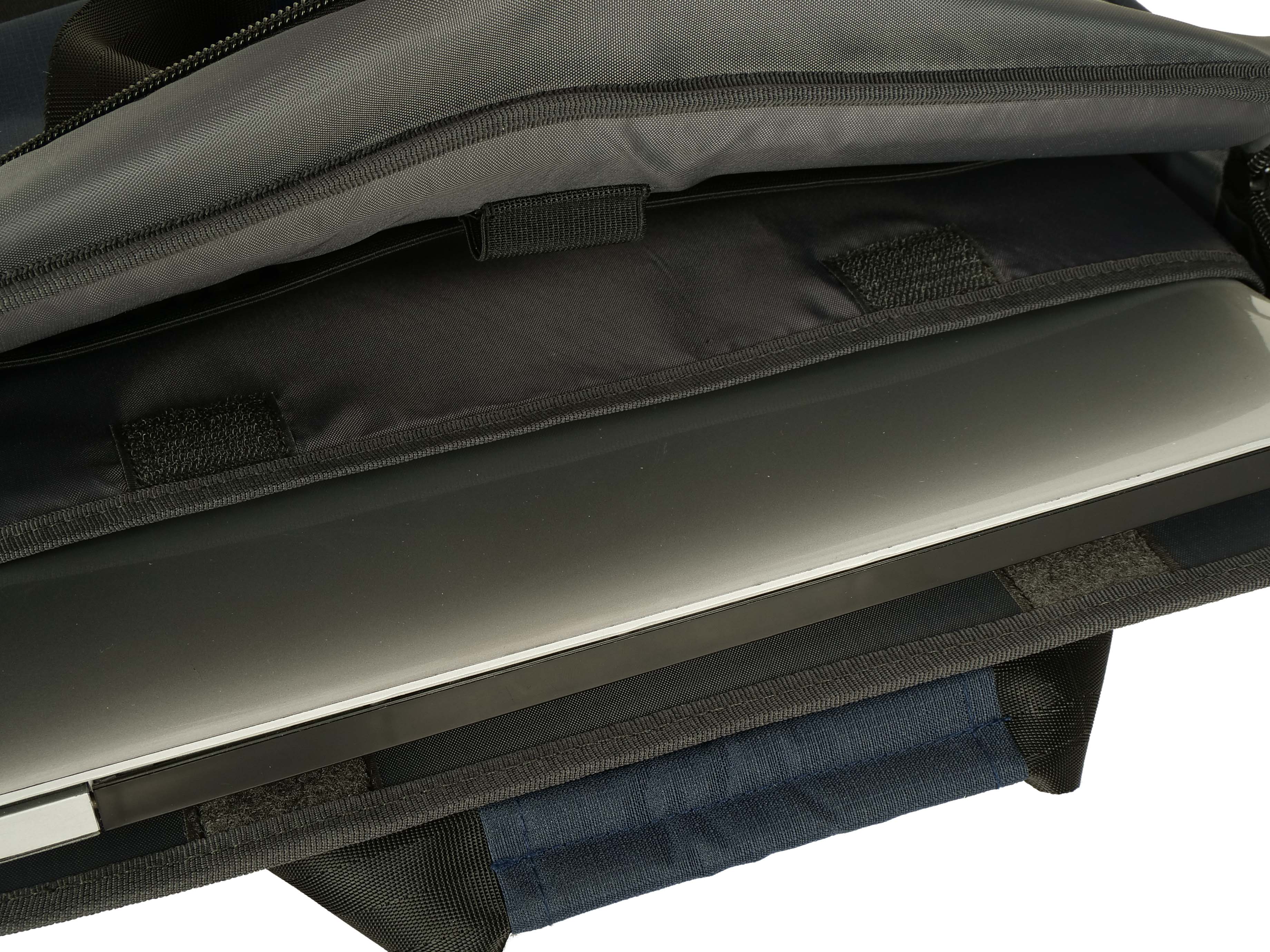 ECLIPS 14.1" Laptop Shoulder Bag – Blue with Black Accents, Slim & Lightweight, Business Travel Design