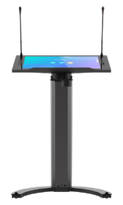 منصة أفترون التفاعلية بشاشة 4K مقاس 27 بوصة، ونظام أندرويد 12، وذاكرة وصول عشوائي (RAM) سعة 8 جيجابايت، وذاكرة تخزين داخلية (ROM) سعة 64 جيجابايت، وشاشة تعمل باللمس، ومشاركة لاسلكية