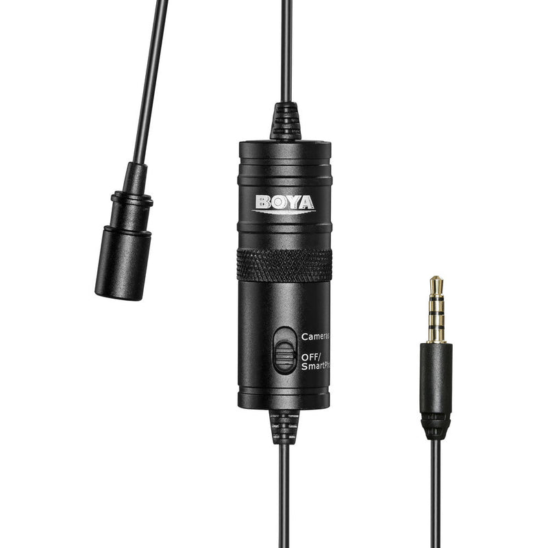 BOYA BY-M1 Omnidirectional Lavalier Microphone (Black)