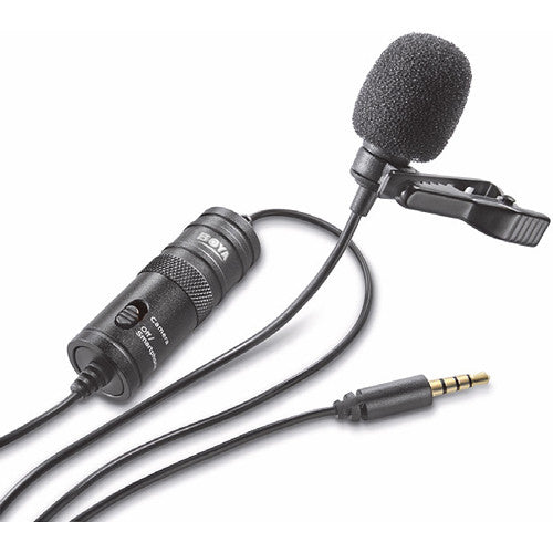 BOYA BY-M1 Pro II Lavalier Microphone – Clip-On AUX Mic with Noise Reduction for Smartphones, Cameras & Laptops