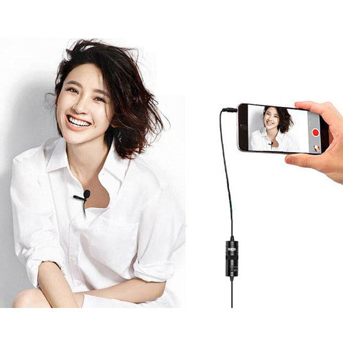 BOYA BY-M1 Pro II Lavalier Microphone – Clip-On AUX Mic with Noise Reduction for Smartphones, Cameras & Laptops