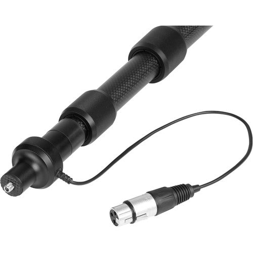 BOYA BY‑PB25 8.2′ بومبول من ألياف الكربون - 3 أقسام، كابل XLR داخلي، حمولة 3 كجم، يتضمن محولات ¼‑20 وXLR، خفيف الوزن