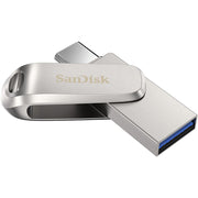 SanDisk Ultra Dual Drive Luxe 256GB USB 3.1 Type-C Flash Drive – Dual USB-C & USB-A Connectors, All-Metal Swivel Design, Up to 400MB/s Read Speed