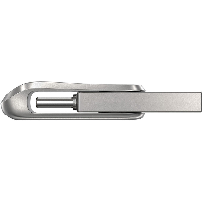محرك أقراص فلاش SanDisk Ultra Dual Drive Luxe سعة 256 جيجابايت بمنفذ USB 3.1 Type-C - موصلات USB-C وUSB-A مزدوجة، تصميم دوار معدني بالكامل، سرعة قراءة تصل إلى 400 ميجابايت/ثانية