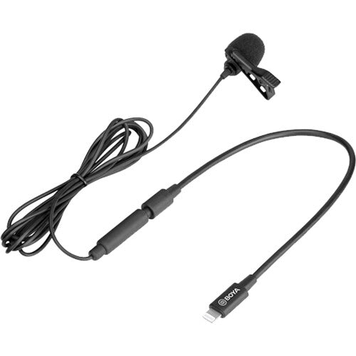 BOYA BY-M2 Digital Omnidirectional Lavalier Microphone with Detachable Lightning Cable (iOS)