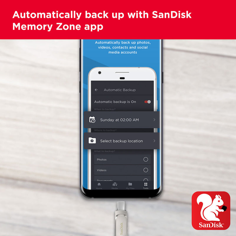 SanDisk Ultra Dual Drive Luxe USB 3.1 Flash Drive (USB Type-C / Type-A)