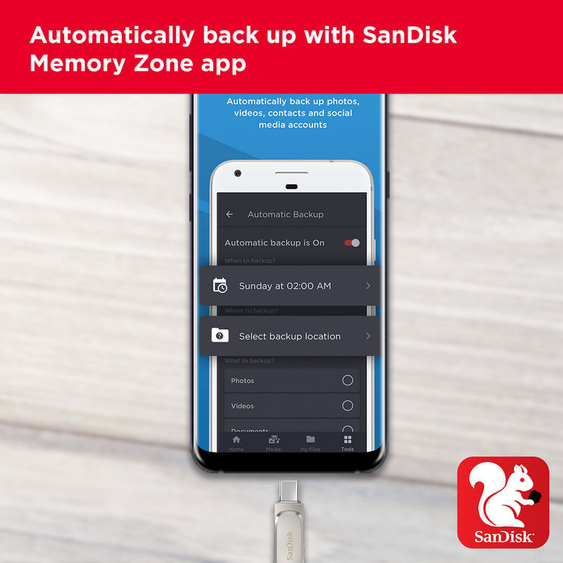 SanDisk Ultra Dual Drive Luxe 32GB USB 3.1 Type-C Flash Drive – Dual USB-C & USB-A Connectors, All-Metal Swivel Design, Up to 150MB/s Read Speed
