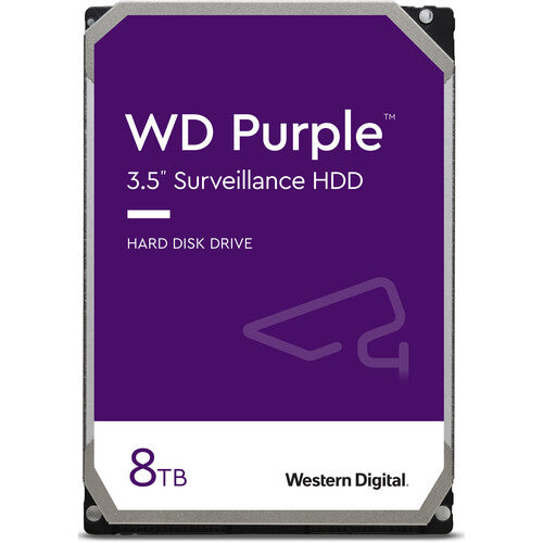 WD 8TB Purple SATA III 3.5" Internal Surveillance Hard Drive