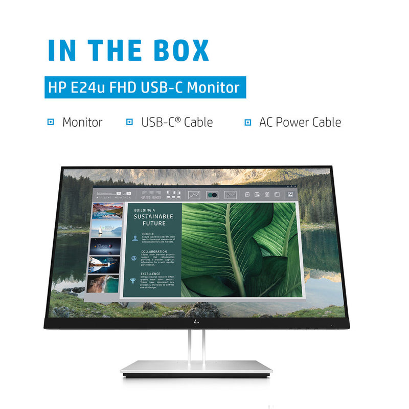 HP E24u G4 24" 16:9 USB Type-C FHD IPS Monitor
