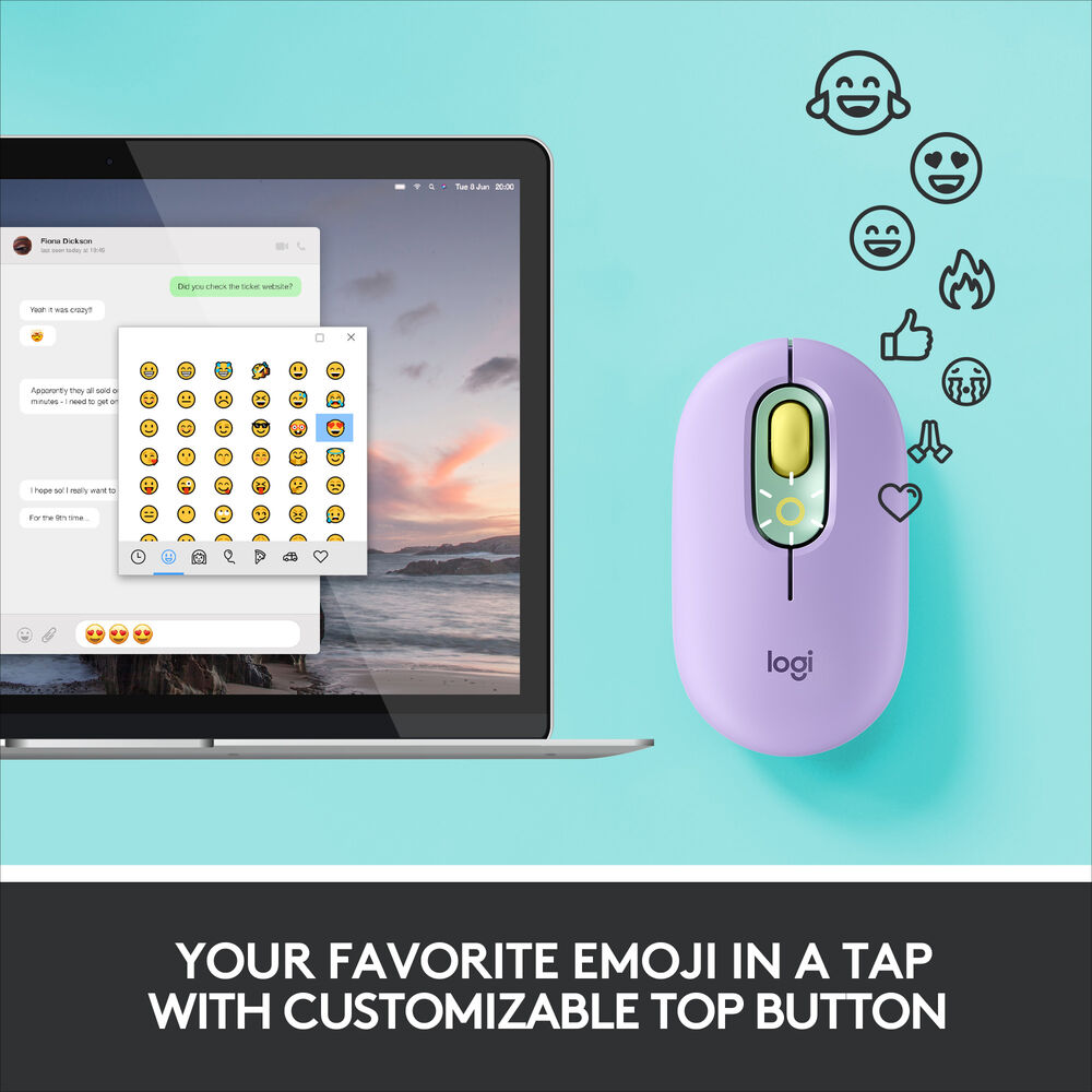 Logitech POP Silent Wireless Bluetooth Mouse