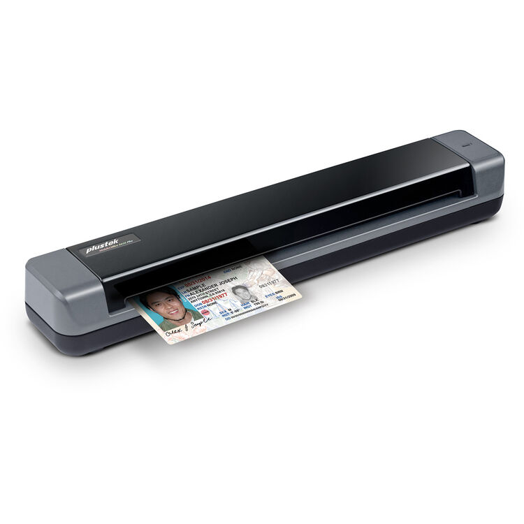 ماسح مستندات محمول Plustek MobileOffice S410 Plus، بدقة 600 نقطة لكل بوصة، يعمل بالطاقة عبر USB، مع برنامج OCR مضمّن، لمسح المستندات الطويلة وبطاقات العمل، USB 2.0
