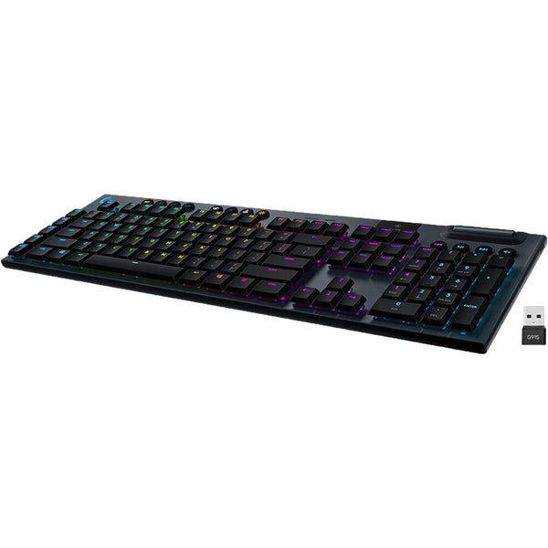 لوحة مفاتيح الألعاب الميكانيكية Logitech G915 LIGHTSPEED RGB، مفتاح مفتاح اللمس GL منخفض المستوى، LIGHTSYNC RGB، دعم LIGHTSPEED اللاسلكي والبلوتوث المتقدم - اللمس