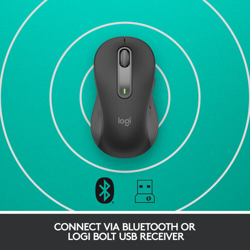 Logitech Signature M650 L Left Handed Wireless Mouse (Graphite)