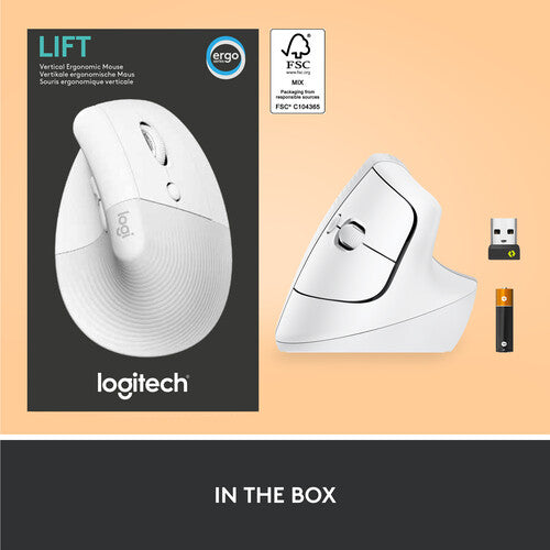 Logitech Lift Vertical Ergonomic Wireless Mouse