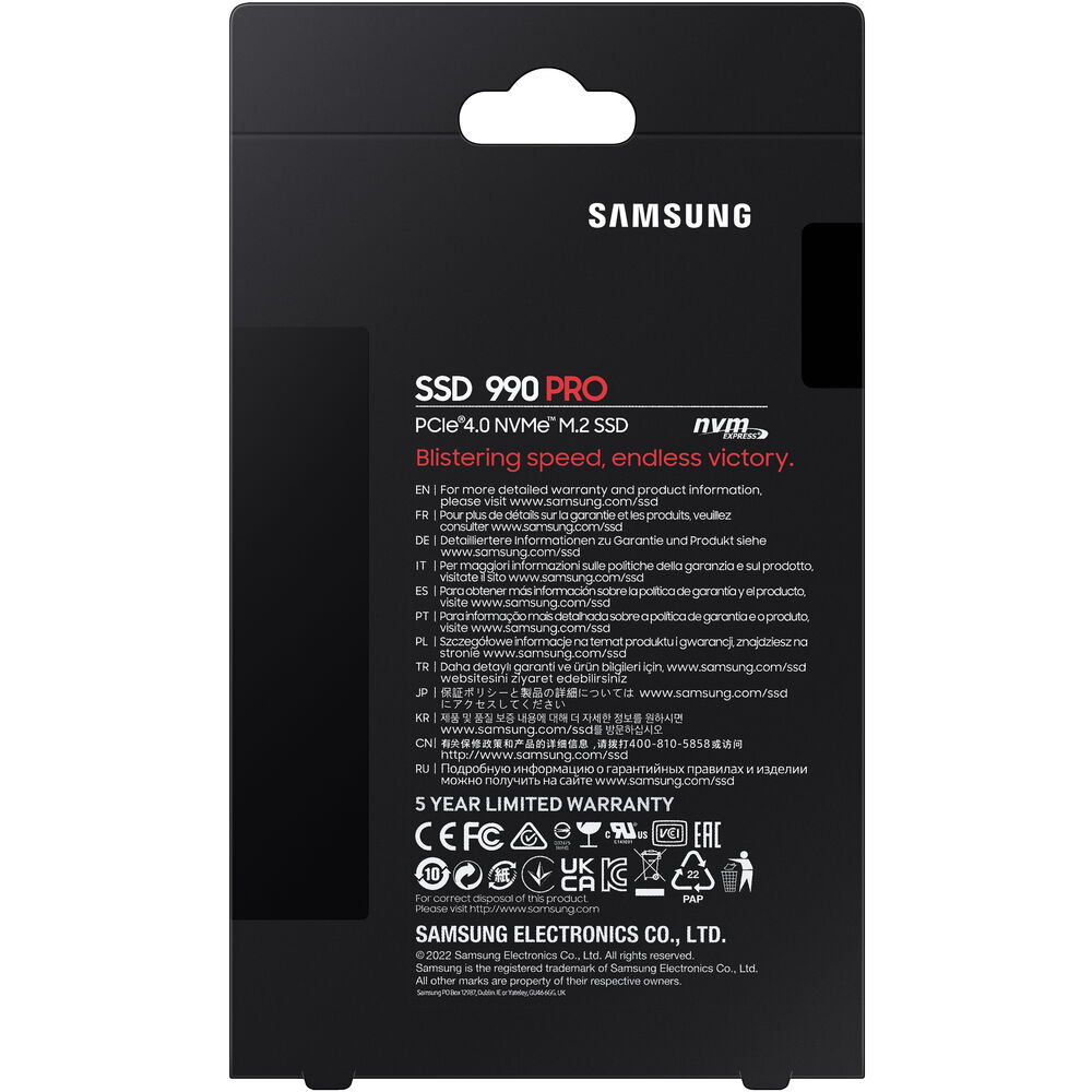Samsung 990 PRO PCIe 4.0 x4 M.2 SSD داخلي