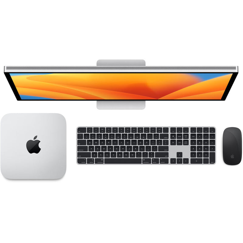Apple Mac mini desktop computer with Apple M2 chip with 8‑core CPU and 10‑core GPU, 8GB, 512GB SSD storage, Gigabit Ethernet. Works with iPhone/iPad