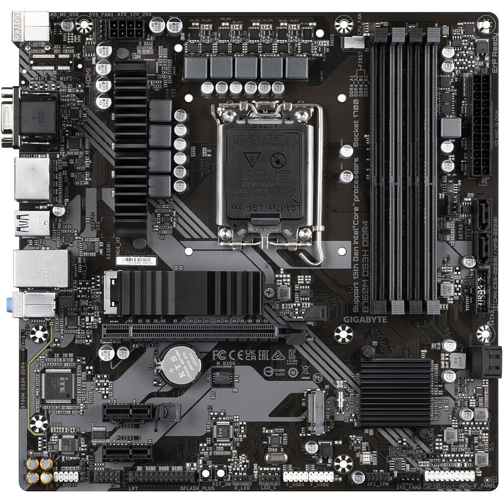 جيجابايت B760M DS3H DDR4 LGA 1700 Micro-ATX اللوحة الأم