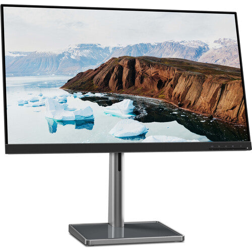 Lenovo L27m-30-2022 - شاشة يومية - 27 بوصة FHD - 75 هرتز - AMD FreeSync - معتمدة للضوء الأزرق المنخفض - حامل قابل للإمالة - مكبرات صوت مدمجة - HDMI وVGA وUSB-C، رمادي