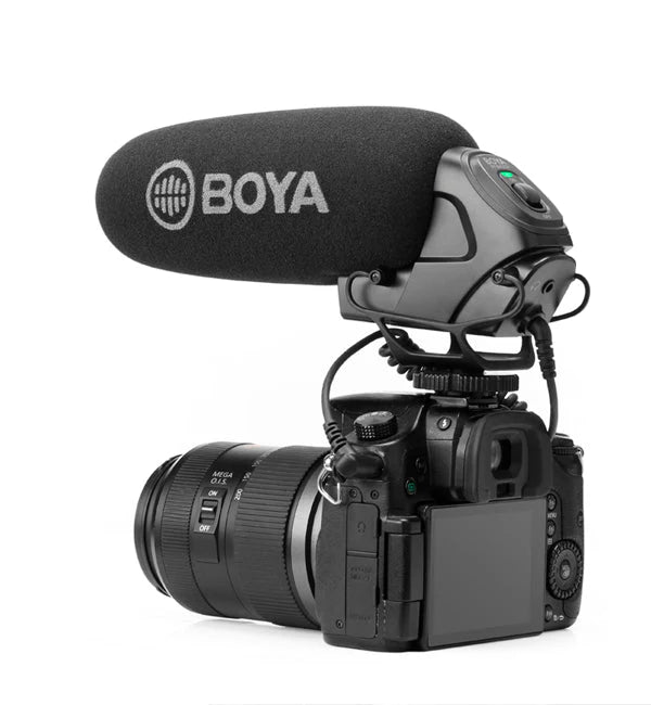 ميكروفون بويا BY-BM3030 سوبركارديويد شوتجن - ميكروفون يعمل بالبطارية لكاميرات DSLR ومسجلات الصوت