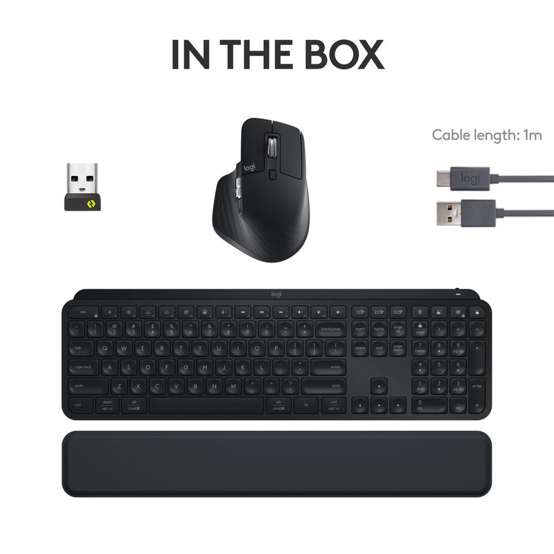 Logitech MX Keys S Wireless Keyboard & Mouse Combo Kit (Black)