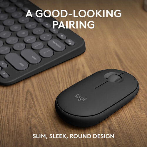 Logitech Pebble 2 Wireless Keyboard and Mouse Combo (Tonal Graphite)