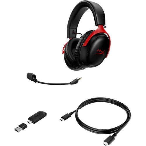 سماعة الألعاب اللاسلكية HyperX Cloud III (أسود)