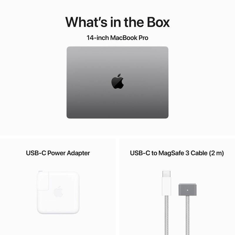 Apple 14.2" MacBook Pro M3 chip 8‑core CPU - 8GB RAM - 1TB SSD - 10‑core GPU - Space Grey