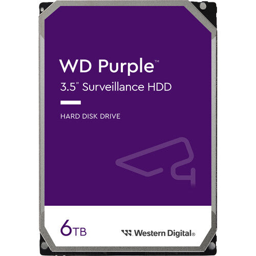 WD 6TB Purple SATA III 3.5" Internal Surveillance Hard Drive