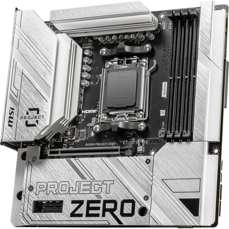 MSI B650M Project Zero AM5 Micro-ATX Motherboard