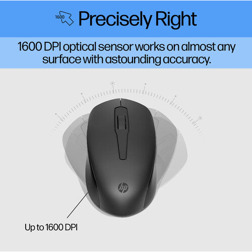 HP 330 Wireless Mouse and Keyboard Combo – Full-Size UK Layout, 2.4GHz Wireless, 1600 DPI Mouse